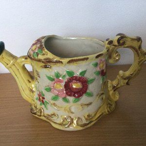 Beautiful Vintage Shafford hand decorated Japanese ceramic floral water can